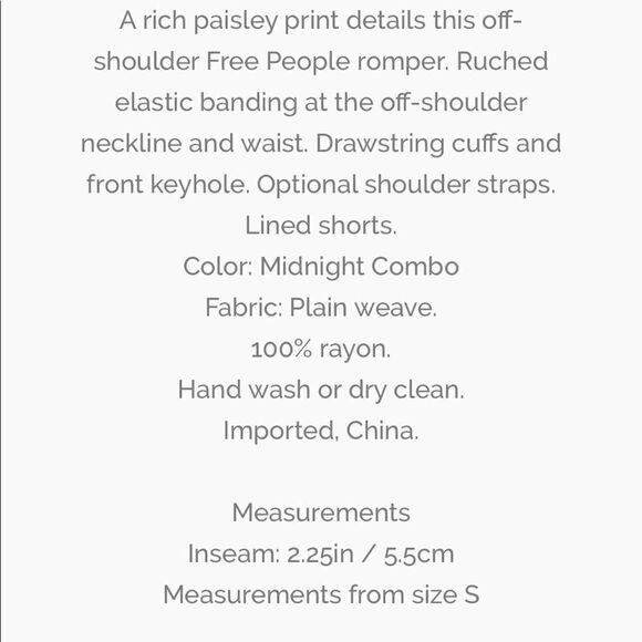 Free People So Divine One Piece Romper NWT - Picture 4 of 4